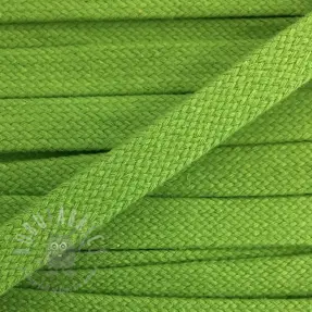 Șnur plat din bumbac 15 mm dark lime