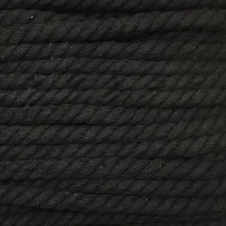 Șnur răsucit din bumbac 12 mm black