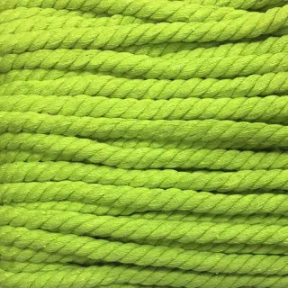 Șnur răsucit din bumbac 12 mm lime