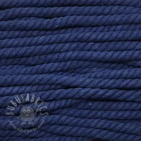 Șnur răsucit din bumbac 12 mm blue