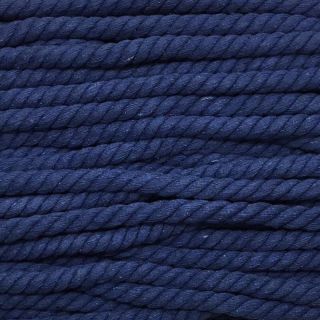 Șnur răsucit din bumbac 12 mm blue