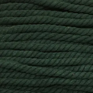 Șnur răsucit din bumbac 12 mm dark green