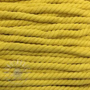 Șnur răsucit din bumbac 12 mm yellow