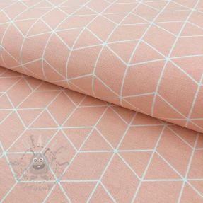 Țesătură decorativă Cube pastel pink