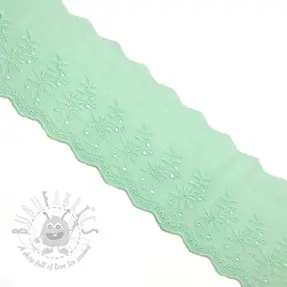 Dantelă Double flower light mint