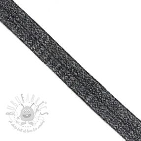 Bandă elastică strălucitoare 20 mm black