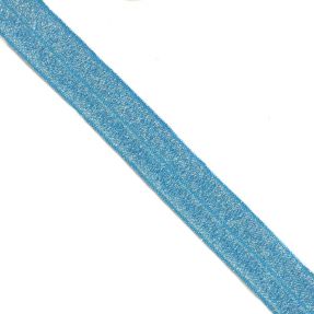 Bandă elastică strălucitoare 20 mm blue