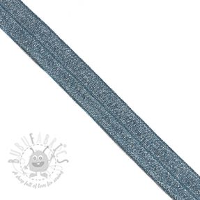 Bandă elastică strălucitoare 20 mm dark blue