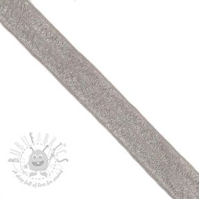 Bandă elastică strălucitoare 20 mm grey