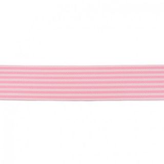 Elastic neted 4 cm Stripe light pink
