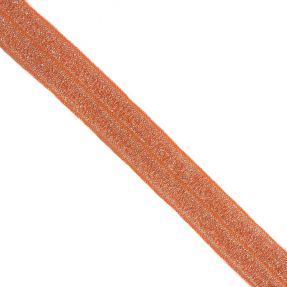 Bandă elastică strălucitoare 20 mm orange