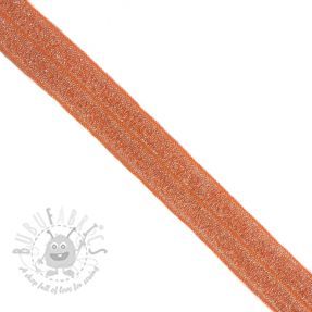 Bandă elastică strălucitoare 20 mm orange