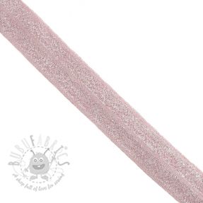 Bandă elastică strălucitoare 20 mm rose