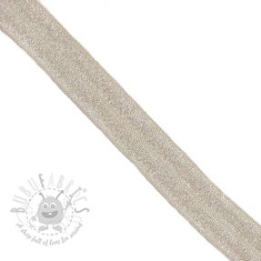 Bandă elastică strălucitoare 20 mm sand