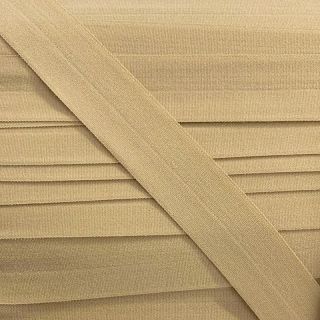 Bandă elastică mată 20 mm beige