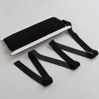 Bandă elastică mată 20 mm black