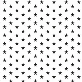 Țesătură din bumbac Petit stars white/black