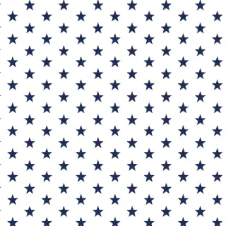 Țesătură din bumbac Petit stars white/navy
