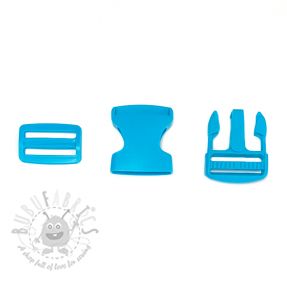 Cataramă trident metalică 38 mm aqua