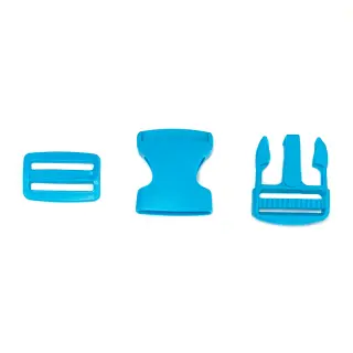 Cataramă trident metalică 38 mm aqua