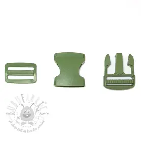 Cataramă trident metalică 38 mm army
