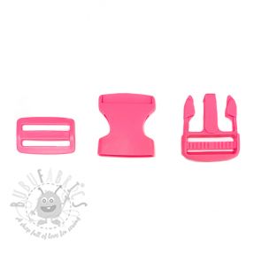 Cataramă trident metalică 38 mm light fuchsia