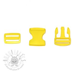 Cataramă trident metalică 38 mm yellow