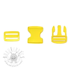 Cataramă trident metalică 38 mm yellow