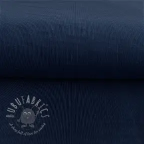 Catifea raiată subțire navy