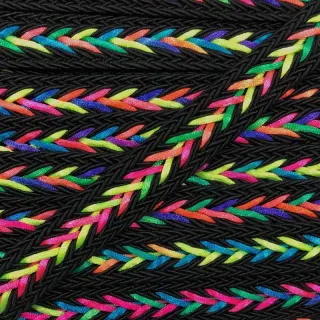 Șnur din poliester împletit NEON black