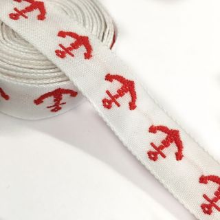 Panglică Anchor white/red