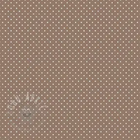Țesătură din bumbac Petit dots taupe