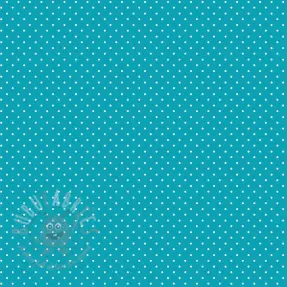 Țesătură din bumbac Petit dots turqouise