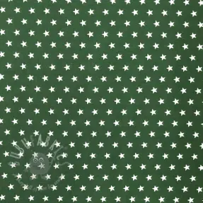 Țesătură din bumbac Petit stars dark green