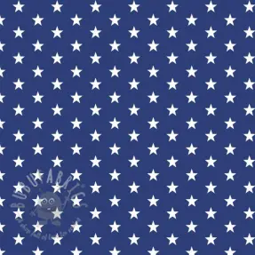 Țesătură din bumbac Petit stars cobalt