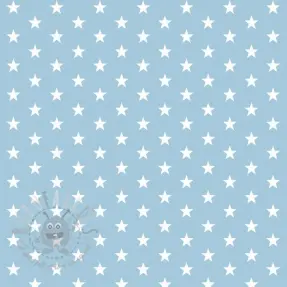 Țesătură din bumbac Petit stars light blue