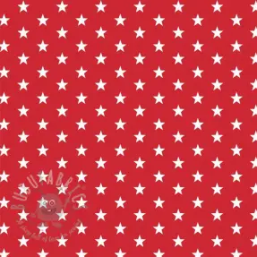 Țesătură din bumbac Petit stars red