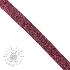 Bandă bias LUREX dark pink