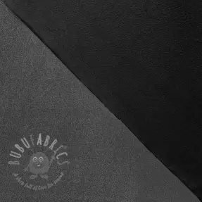 Imitație de piele întoarsă ALASKA noir/acier