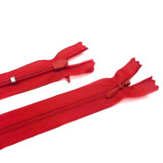 Fermoar ascuns nedetașabil 25 cm Red