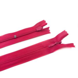 Fermoar ascuns cu ajustare 60 cm fuchsia