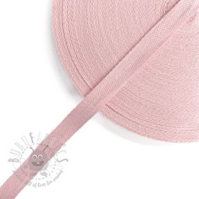 Bandă twill din bumbac 15 mm pink