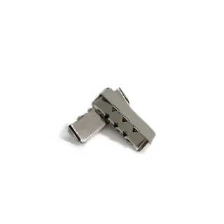 Terminație metalică 25 mm silver