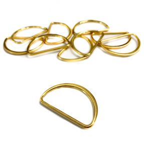 Semicerc D-Ring 25 mm gold