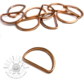 Semicerc D-Ring 25 mm copper