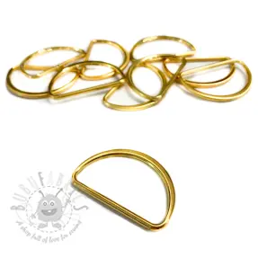 Semicerc D-Ring 40 mm gold