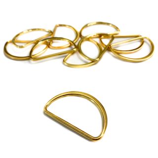 Semicerc D-Ring 40 mm gold