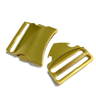 Cataramă trident metalică 40 mm gold