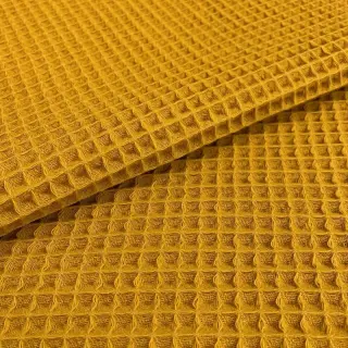 Țesătură din bumbac waffle ochre