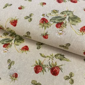 Țesătură decorativă Linenlook Wild strawberries
